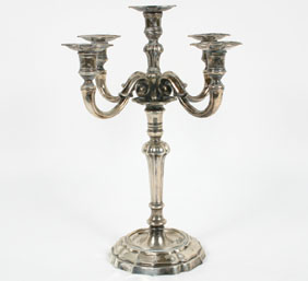 Appraisal: Mario Buccellati fine Italian sterling -light candelabrum Troy oz Not