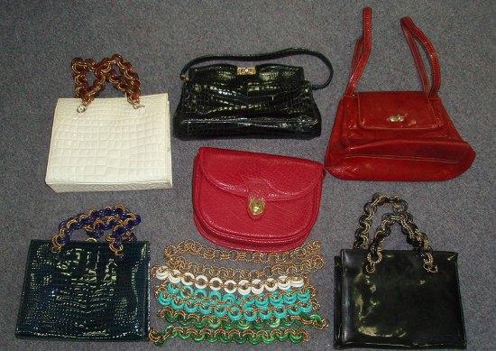 Appraisal: Six various handbags together with some spare straps