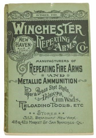 Appraisal: Winchester Repeating Arms Co October catalog numbered pages illustrated with