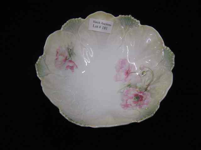 Appraisal: R S Prussia Porcelain Footed Bowl floral signed Royal Vieena