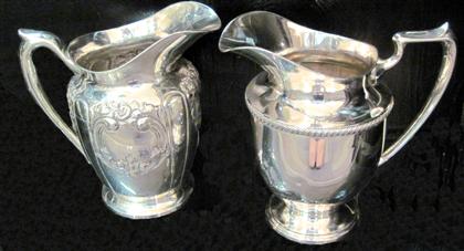 Appraisal: Two sterling silver pitchersfisher silversmiths jersey city nj