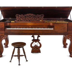 Appraisal: A Steinway and Sons Rosewood Square Piano New York Circa