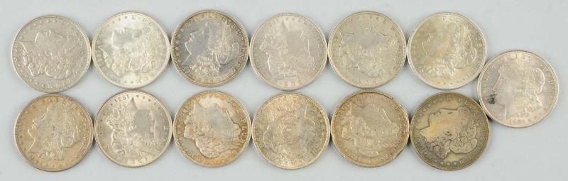 Appraisal: Lot of Morgan Silver Dollars Seven BU four XF and