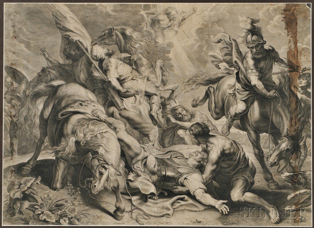 Appraisal: Schelte Adams Bolswert Dutch - The Conversion of Saul After