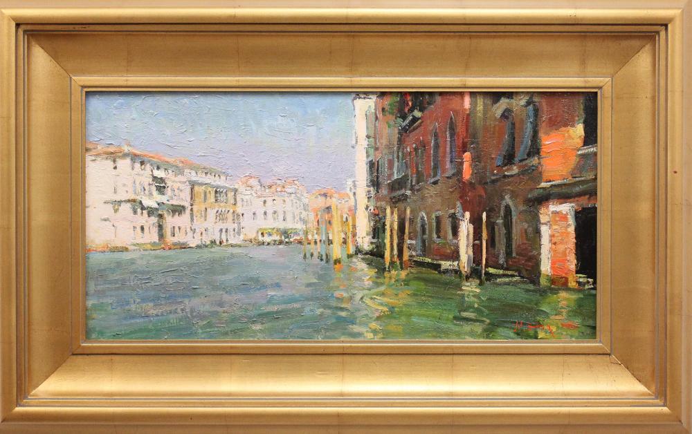 Appraisal: NICK STOQ United States st century oil on board Venice