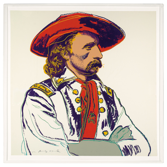 Appraisal: ANDY WARHOL General Custer Color screenprint on Lenox Museum Board