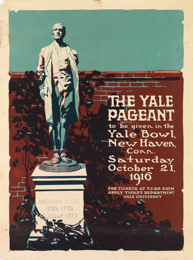 Appraisal: DESIGNER UNKNOWN THE YALE PAGEANT x inches x cm The