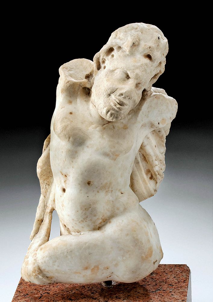 Appraisal: Roman Marble Statue of Pan ex-Sotheby's Roman Imperial Period ca