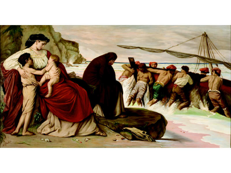 Appraisal: AFTER ANSELM FEUERBACH GERMAN - MEDEA oil on canvas signed