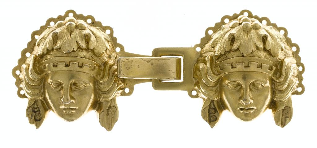 Appraisal: A FINE AND UNUSUAL WILLIAM IV SILVER GILT CLOAK CLASP