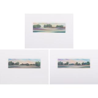 Appraisal: Linda Kall American th Century A Group of Three Landscapes