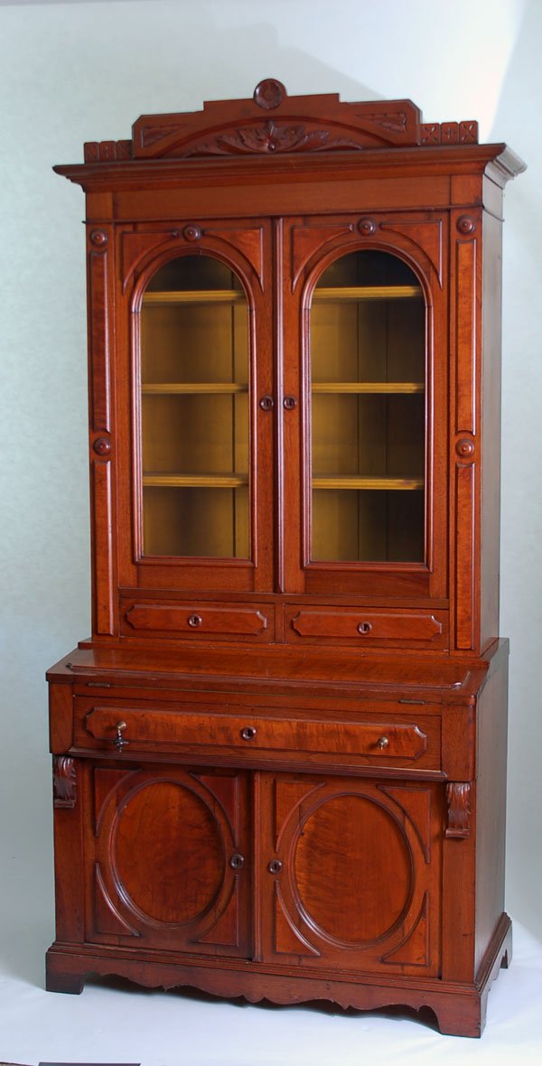 Appraisal: Victorian secretary desk Base with two doors under large drawer