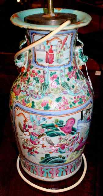 Appraisal: A CANTONESE VASE of baluster form painted with figures in