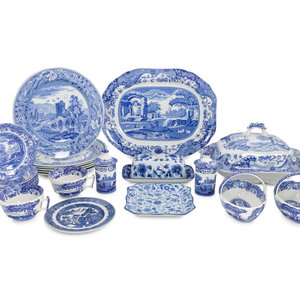 Appraisal: A Collection of Spode and Other English Blue and White