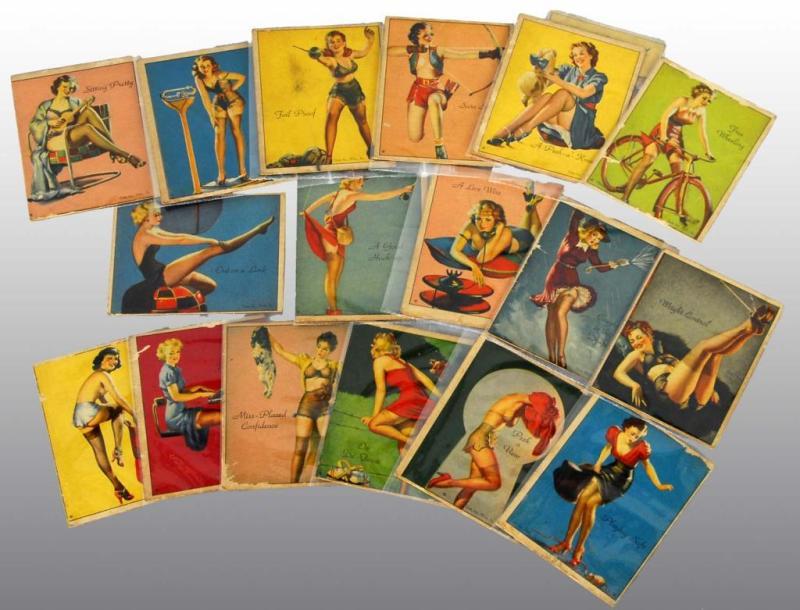 Appraisal: Lot of American Beauty Gum Cards Description One is actually