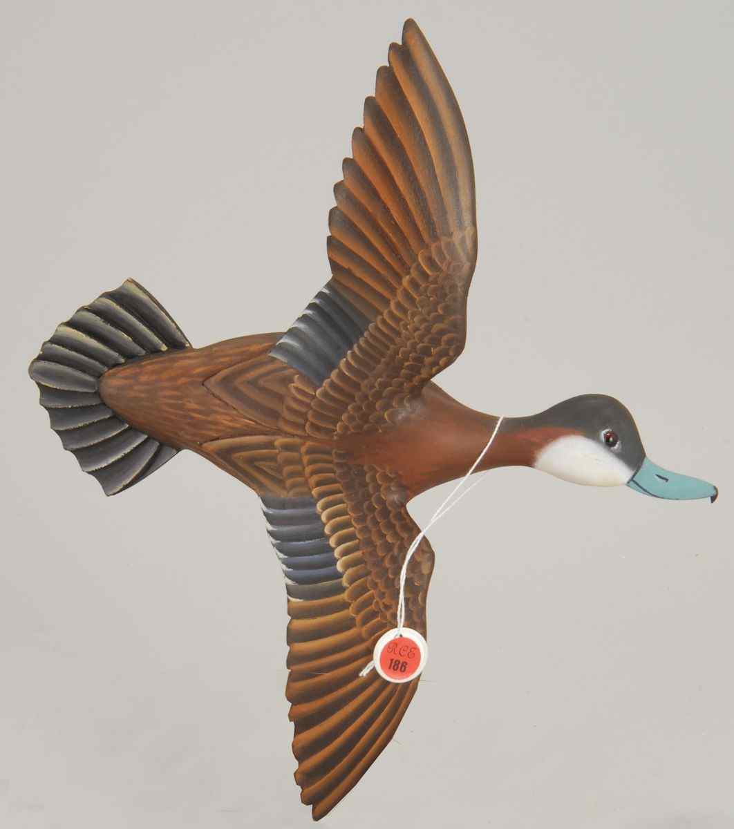 Appraisal: HALF-SIZE RUDDY DUCK DRAKE IN FLYING FORMBy Jerome Howes of