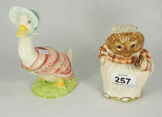 Appraisal: Beswick Beatrix Potter Large Sized Figures Jemima Puddle Duck and