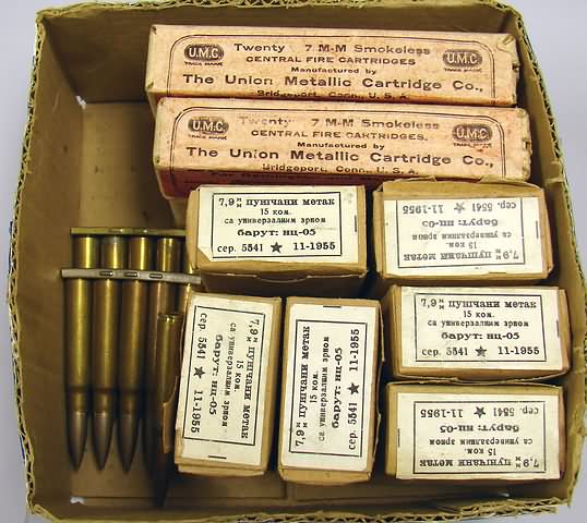 Appraisal: Ammo lot including mm UMC and mm