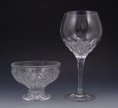 Appraisal: ELEGANT CRYSTAL Set of tall goblets '' tall crown N