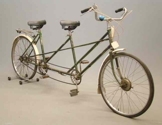 Appraisal: c - English tandem very original Includes Messinger saddles Pletscher