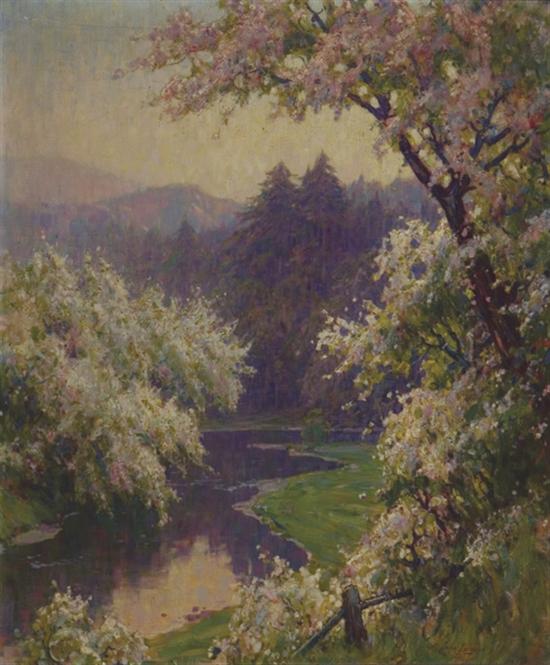 Appraisal: INGLIS JOHN J American - ''Blossom Time'' oil on canvas