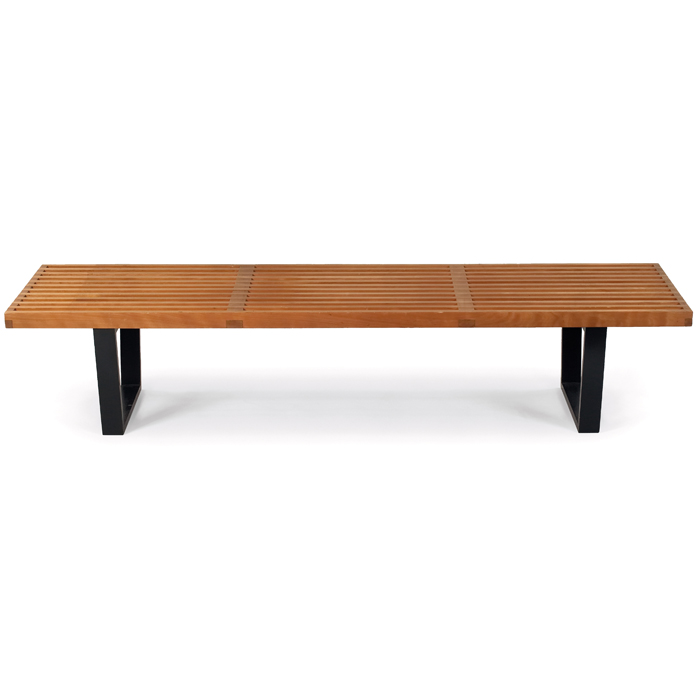 Appraisal: George Nelson Platform bench by Herman Miller solid birch top