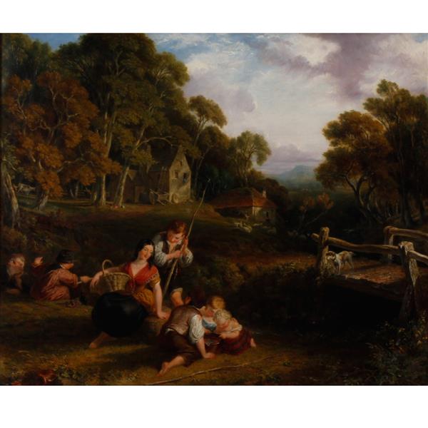 Appraisal: William Frederick Witherington R A British - Country Folk Scene