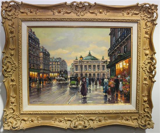 Appraisal: Sale Lot Jean Faurege th century Paris l'avenue de l'opera