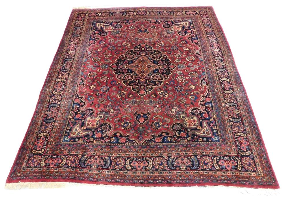 Appraisal: RUG Semi-antique Persian Khorasan ' x ' wool on cotton