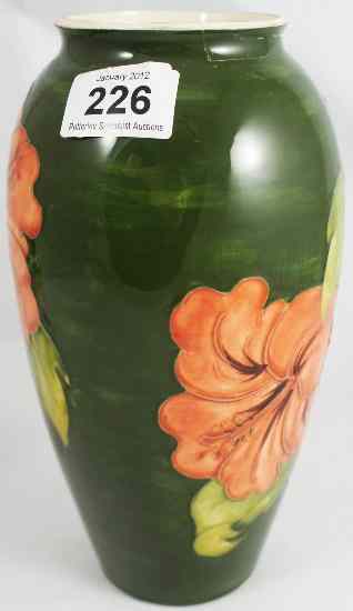 Appraisal: Moorcroft Large Vase altered from a Lamp Base No Fittings