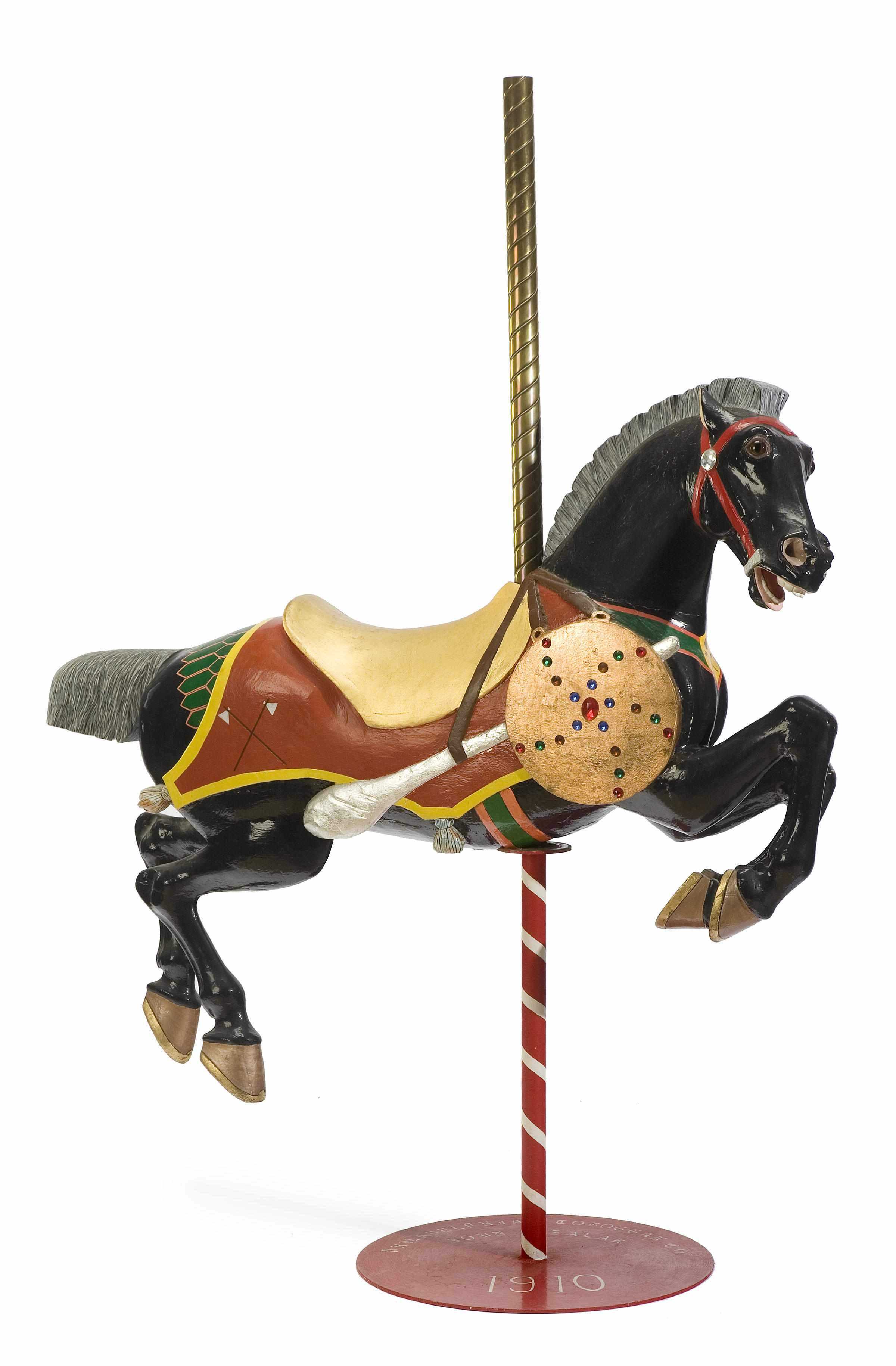 Appraisal: A carved and painted carousel horse Philadelphia Tobaggan Co carved