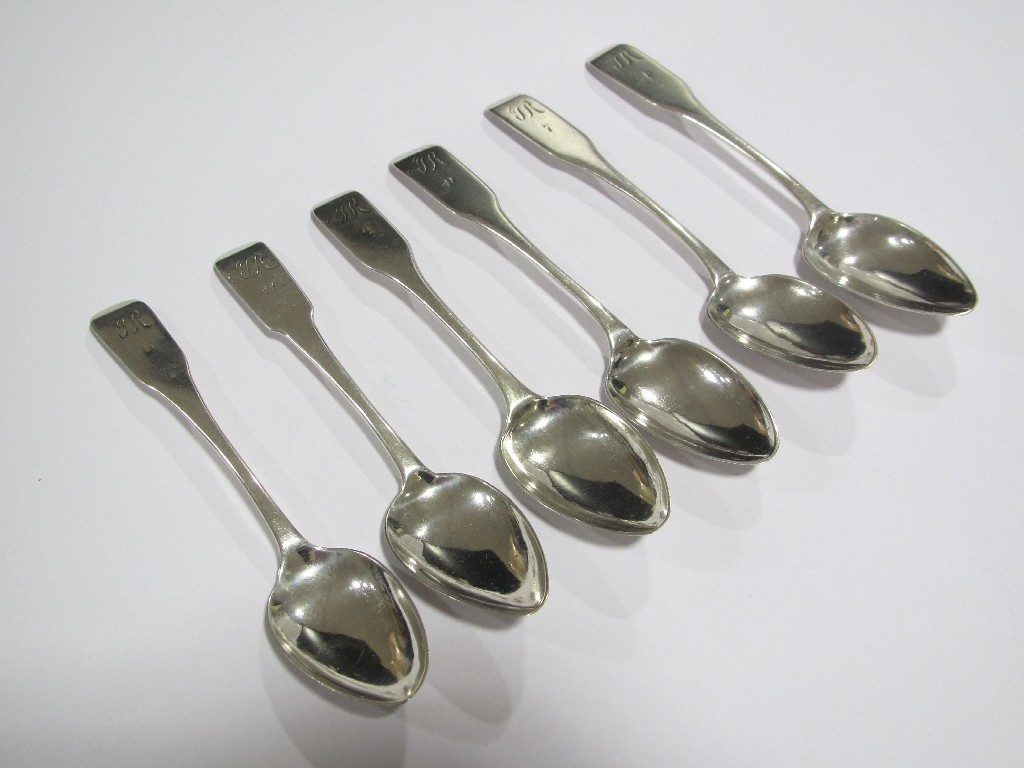 Appraisal: William Ritchie Perth circa - teaspoons inscribed with initials and