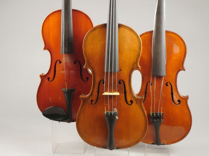 Appraisal: Three Modern Violins