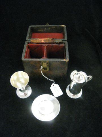 Appraisal: Victorian Sterling Silver Travel Communion Set by Gorham pitcher wine