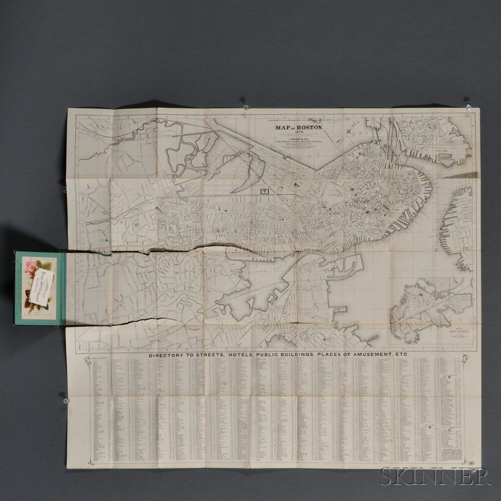 Appraisal: Two Folding Maps Map of Central America Compiled from materials