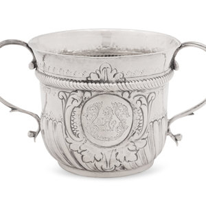 Appraisal: A George I Britannia Silver Caudle Cup Likely Wm Spackman