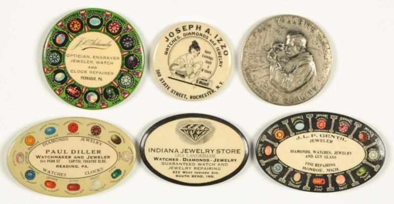 Appraisal: Lot of Jewelry Related Pocket Mirrors Condition Near Mint Size