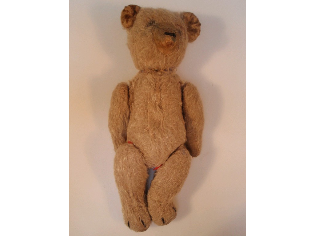 Appraisal: A small bygone teddy in played with condition