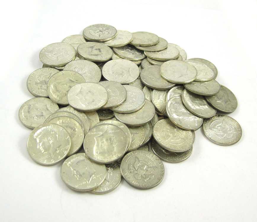 Appraisal: U S SILVER HALF DOLLAR COLLECTION Kennedy type all and