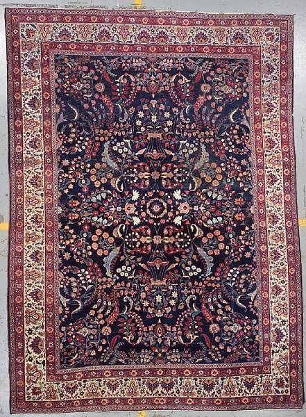 Appraisal: A Tehran carpet Central Persia late th century size approximately