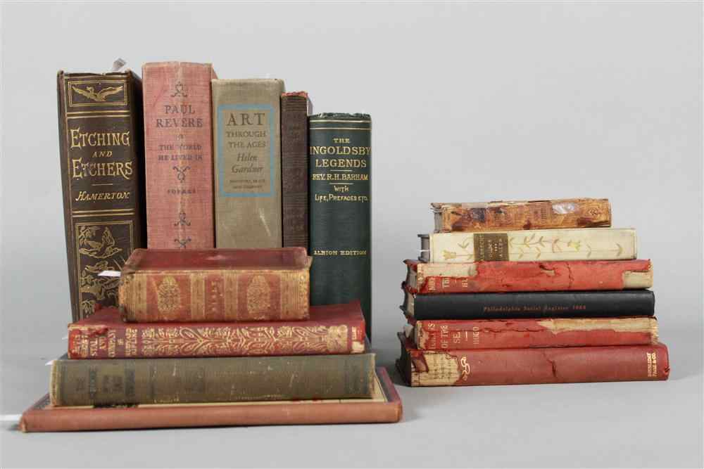 Appraisal: COLLECTION OF ANTIQUE BOOKS includes miniature Bible the Romance of