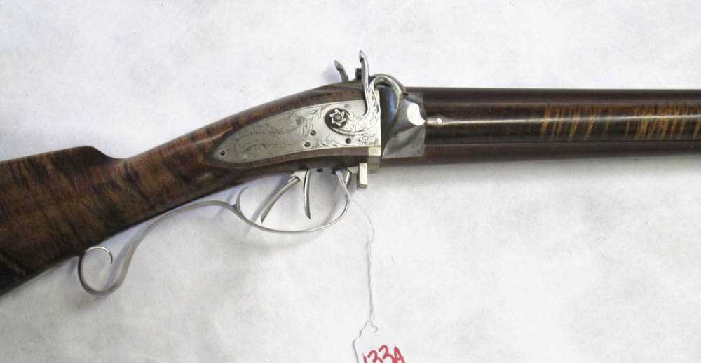 Appraisal: SMOLA MULFORD O U PERCUSSION COMBINATION GUN caliber over gauge