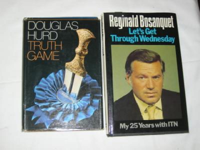 Appraisal: One volume Truth Game by Douglas Hurd autographed and dated