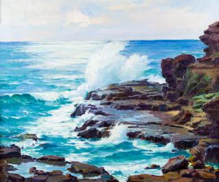 Appraisal: La Jolla by Joseph Henry Sharp Joseph Henry Sharp -