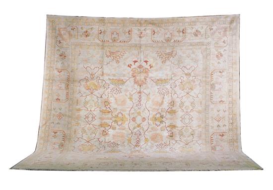 Appraisal: Oushak carpet ' x ' Provenance Estate of Jane Seddon