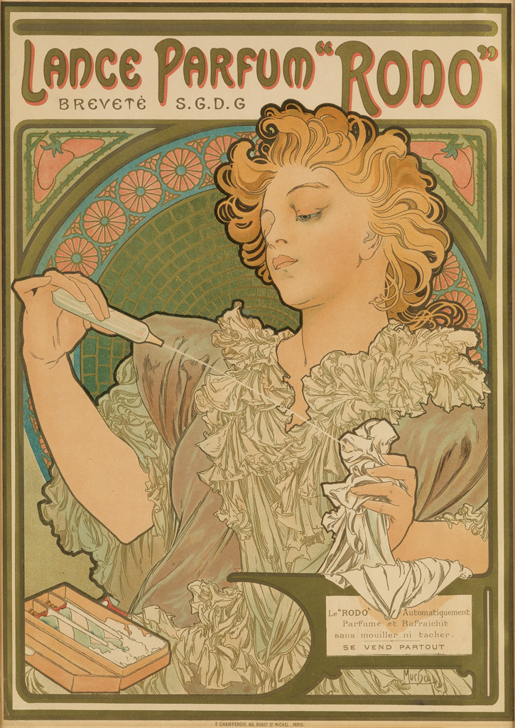 Appraisal: ALPHONSE MUCHA - LANCE PARFUM RODO x inches x cm