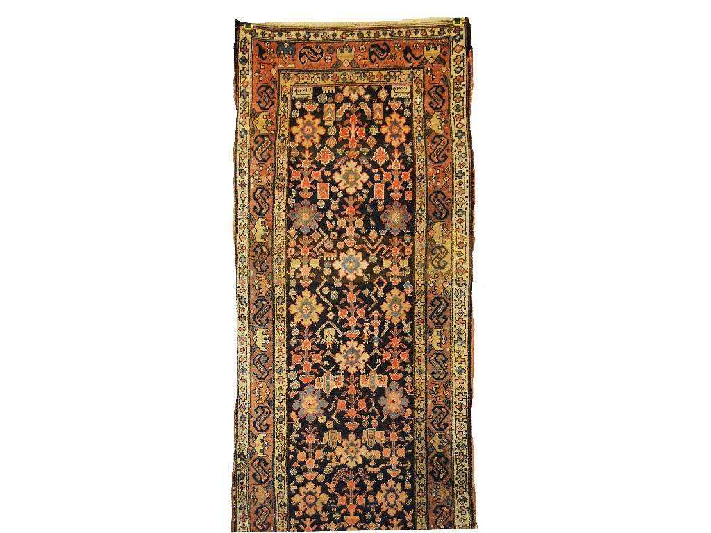 Appraisal: Persian Hamadan runner in a Karabagh design circa