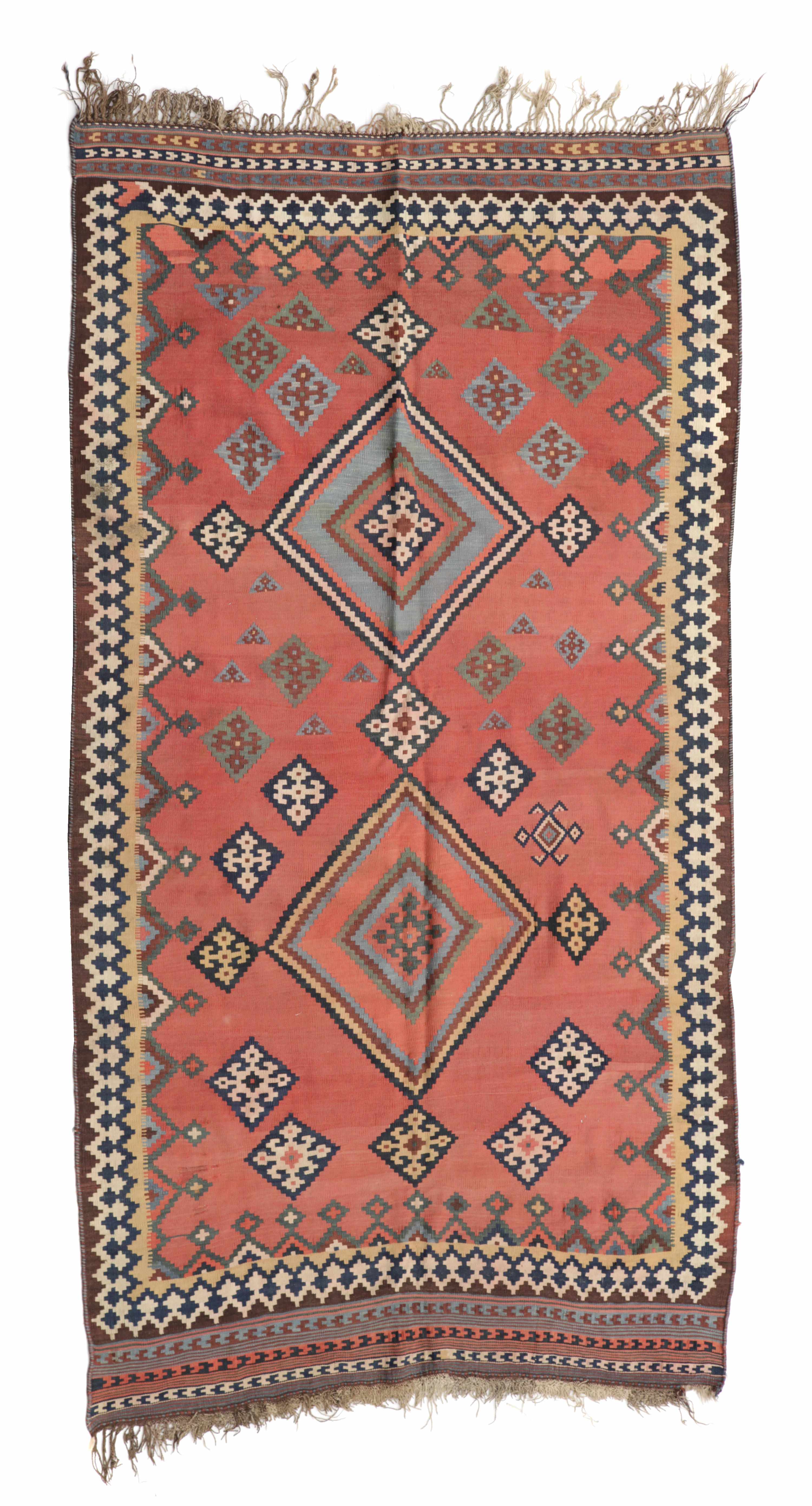 Appraisal: A Pair of Morrocan Kilim carpets sizes approximately ft in