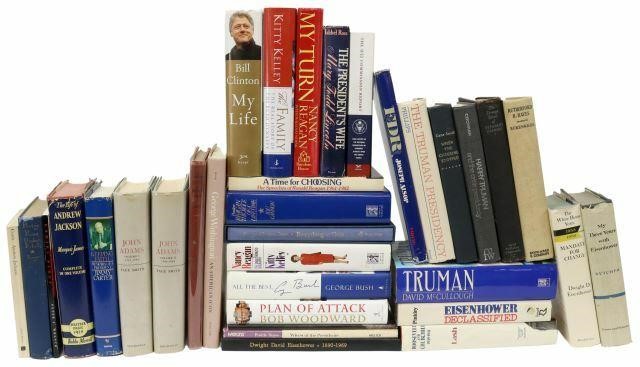 Appraisal: lot of Books U S Presidential and First Lady biographies