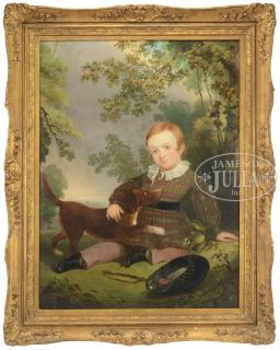 Appraisal: ATTRIBUTED TO JAMES CAFFERTY American - PORTRAIT OF A BOY